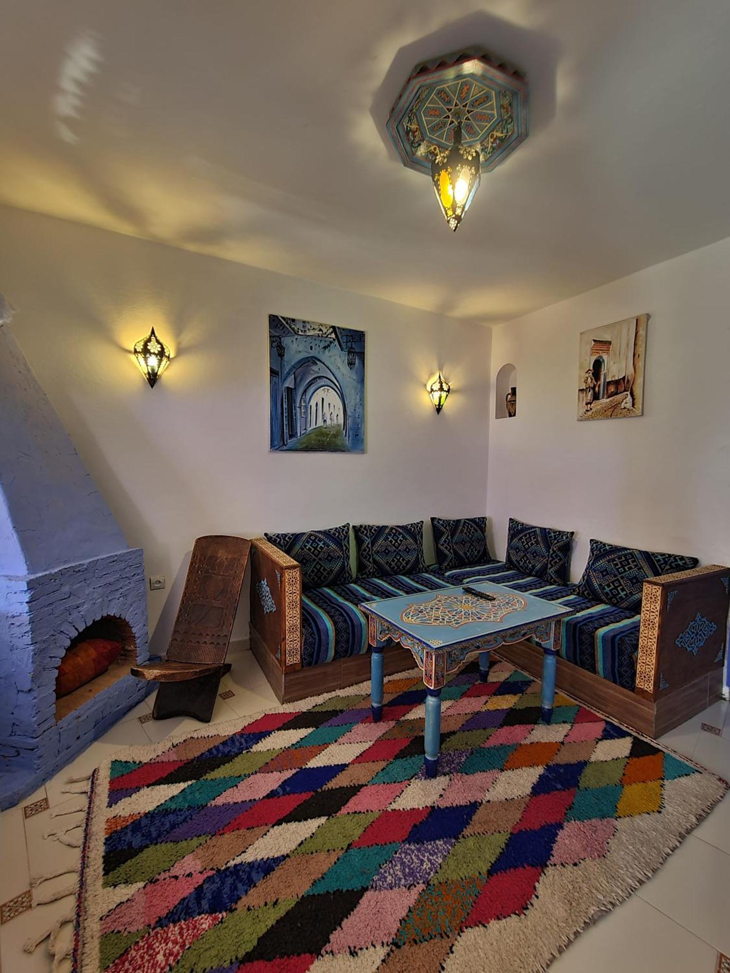 Casa Blue Star Hostel Chefchaouen Bagian luar foto